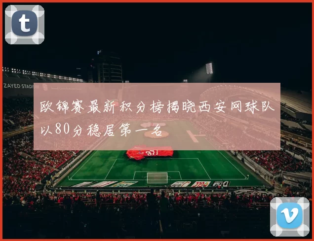 欧锦赛最新积分榜揭晓西安网球队以80分稳居第一名